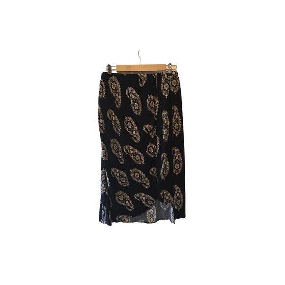 Knox Rose Midi A-Line Floral Motif side  pleated skirt - Picture 1 of 6